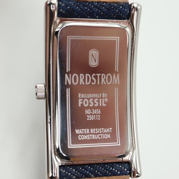 Fossil x Nordstrom American Flag Womens Tank Watch 24mm In Box w New Battery - Picture 13 of 16